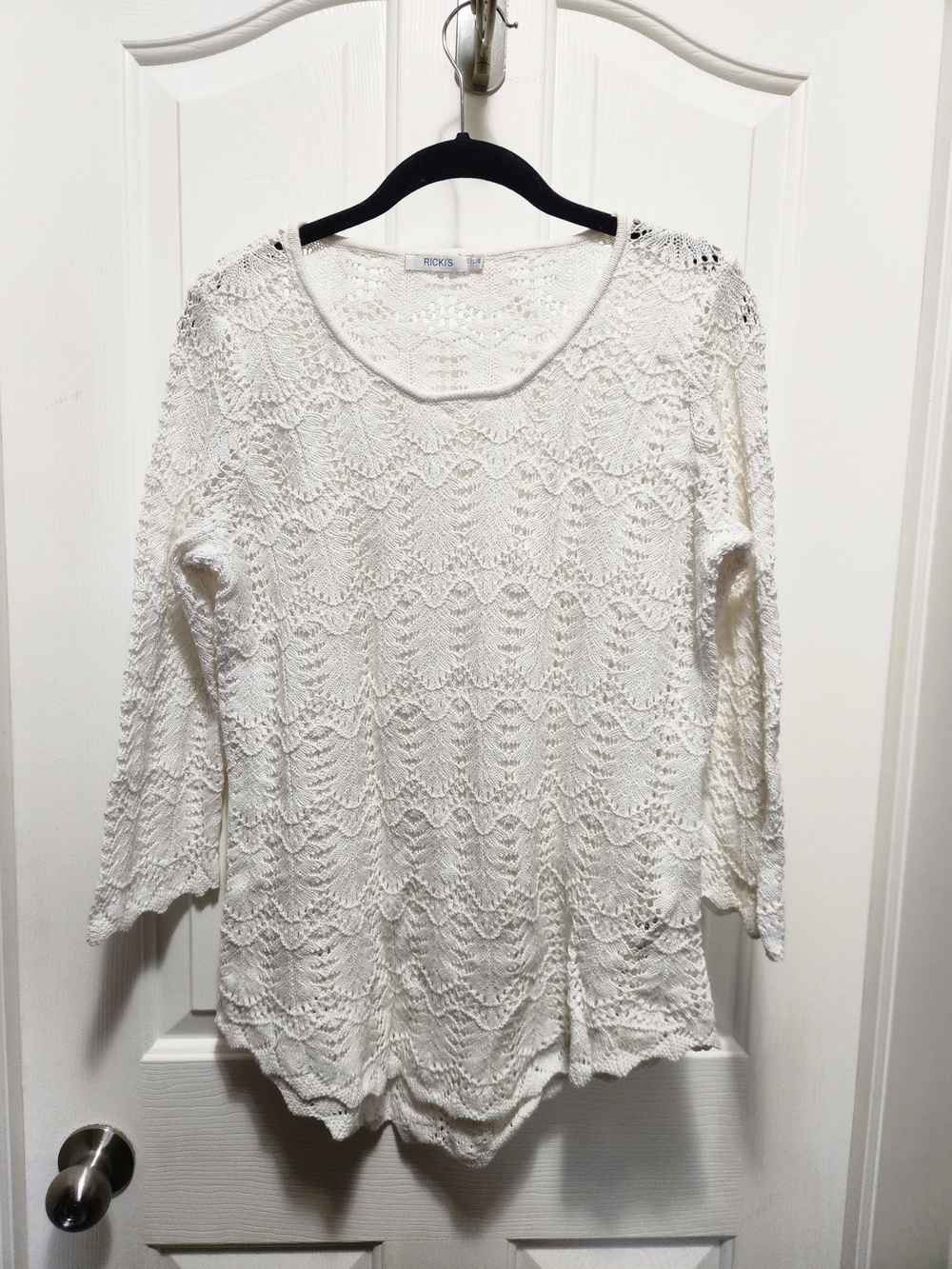 Ricki's White Lace Knit Women's Top